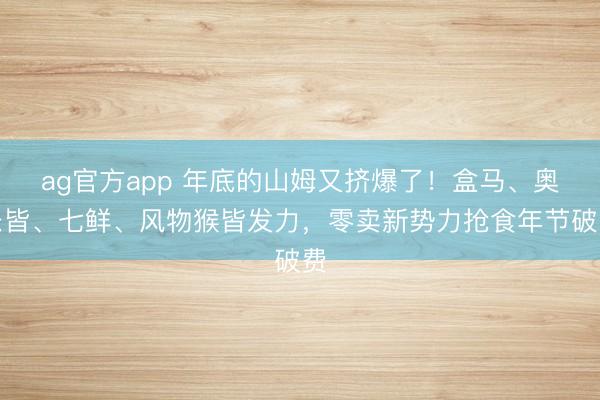 ag官方app 年底的山姆又挤爆了!盒马、奥乐皆、七鲜、风物猴皆发力,零卖新势力抢食年节破费
